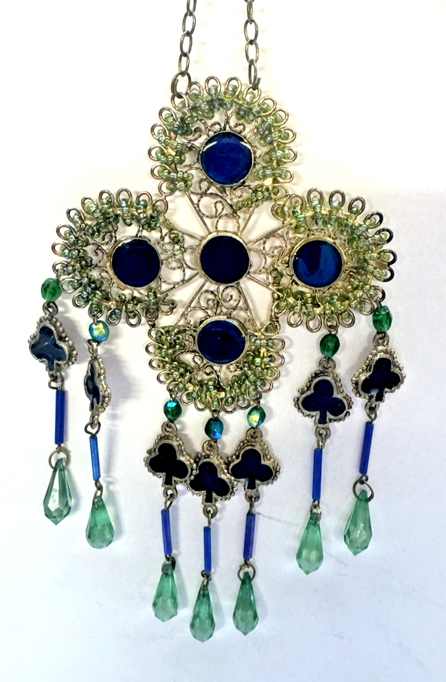 Vintage Katherines Collection Hanging Ornament or Suncatcher 9" T-Wall, Window